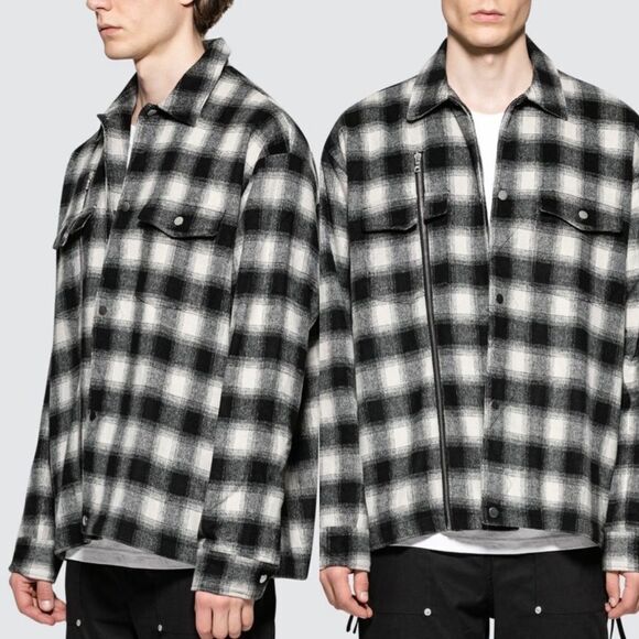 STAMPD asher flannel shirt jacket shacket - Picture 1 of 9